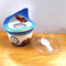 खाद्य ग्रेड डिस्पोजेबल अनुकूलित प्लास्टिक दही दूध पेय कप एल्यूमीनियम पन्नी ढक्कन के साथ