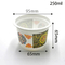 चीन कारख़ाना से 250 मिलीलीटर खाद्य ग्रेड पीपी कस्टम लोगो दही कप