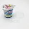 कस्टम हटना लेबल के साथ कंटेनर सेट प्लास्टिक 125 ग्राम दही कप