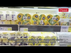 खाद्य भंडारण के लिए 120 ग्राम आईएमएल प्लास्टिक डिस्पोजेबल दही कप 7.1 * 7 सेमी